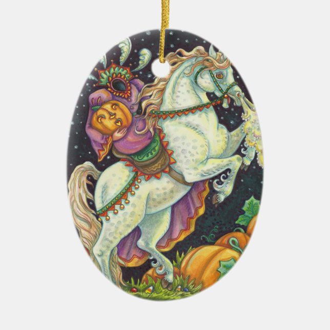 FEMME-CHEVAL SANS TÊTE DORMIR ORNEMENT Oval (Devant)