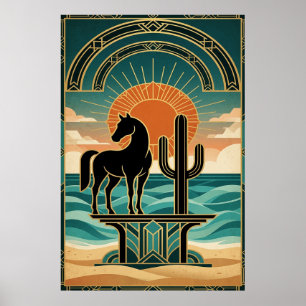 Femme cubiste Art déco Soleil céleste doré sarcell