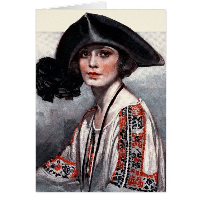 Femme dans le chemisier brodé (Devant)