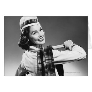 Femme dans un casquette