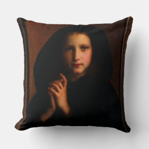 Femme Dans Un Manteau by Adolphe Piot Throw Pillow