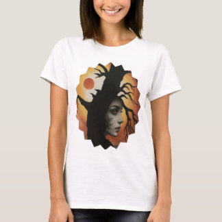 Femme d'arbre d'automne mystique - T-shirt Imagina