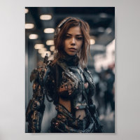 Femme d'Armor moderne dans Imaginaire City Poster