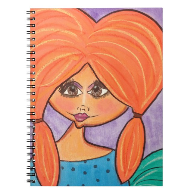 Femme de caverne - carnet - orange (Devant)