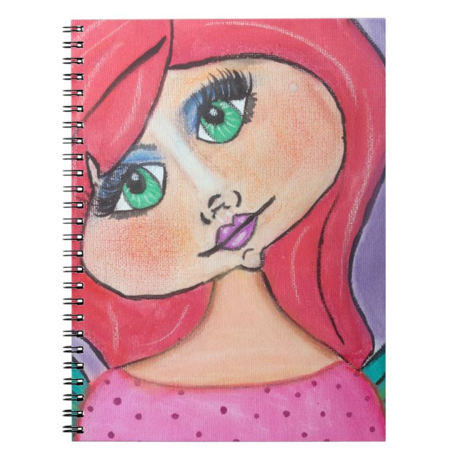 Femme de caverne - carnet - rouge (Devant)