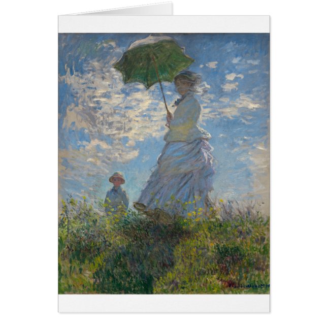 Femme de Claude Monet avec un parasol 1875 (Devant)