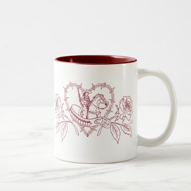 Femme de la tasse occidentale de deux tons (Droit)