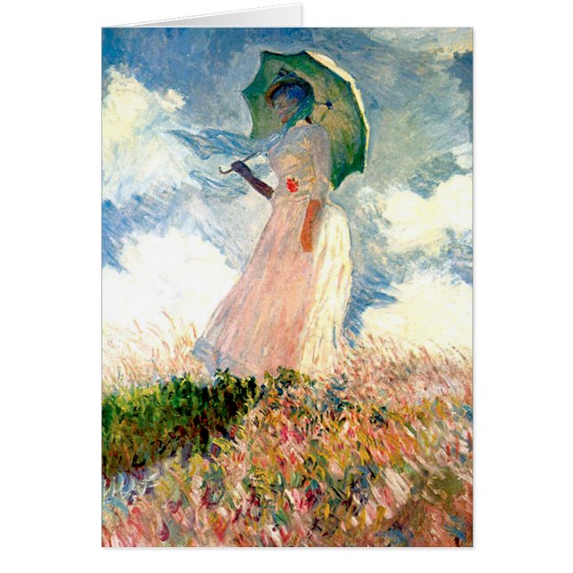 Femme de Monet à toutes occasions avec parasol (Devant)
