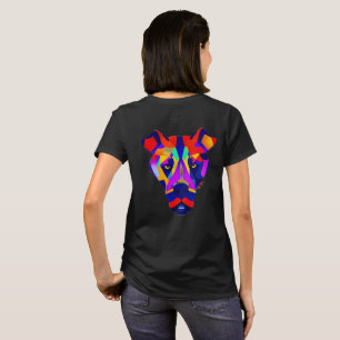 femme de T-shirt noir au dos de Alexander's Dog