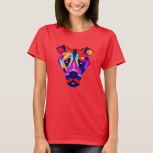 femme de T-shirt rouge Alexander's Dog