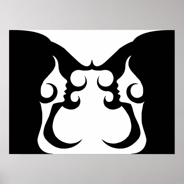 Femme déco réfléchie (Devant)