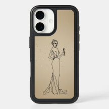 Femme élégante en robe de soirée | Minimalisme gla