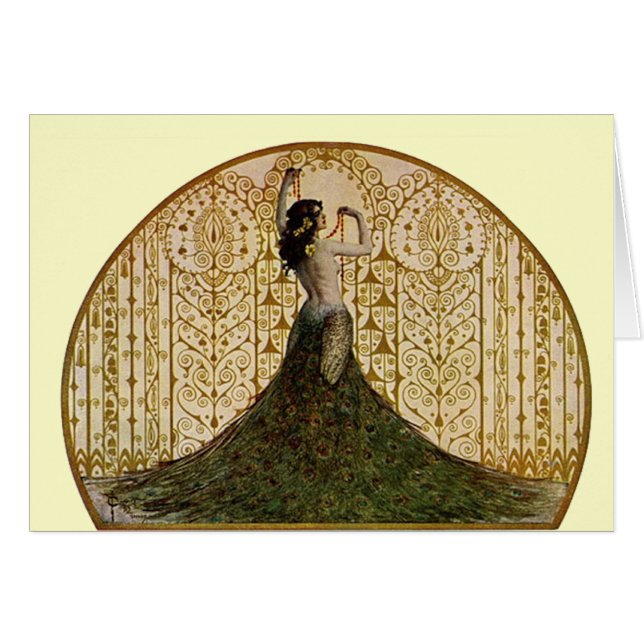 Femme en jupe de paon (Devant horizontal)