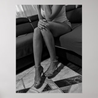 Femme en talons hauts poster