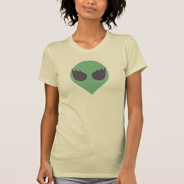 Femme Eyelashed Alien Head Tee (Front)