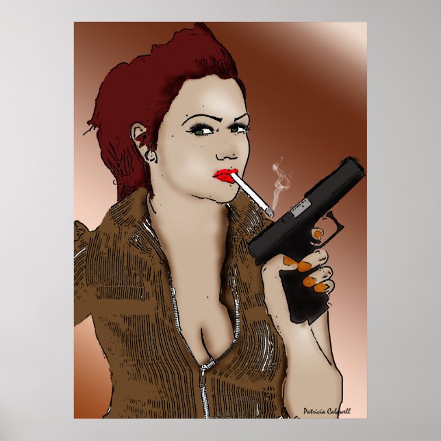 Femme Fatale - Smoking and Guns Poster (Front)