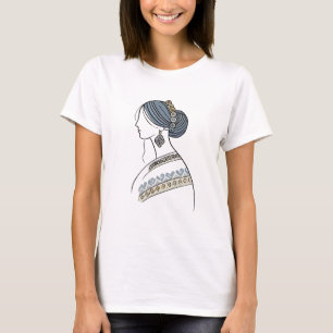 Femme folklorique ukrainienne T-shirt d'art