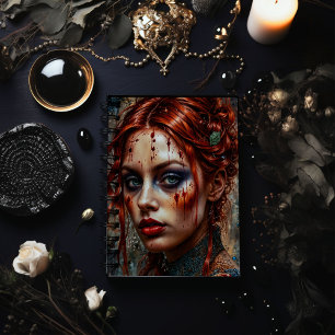 Femme Gothique aux Cheveux Rouges