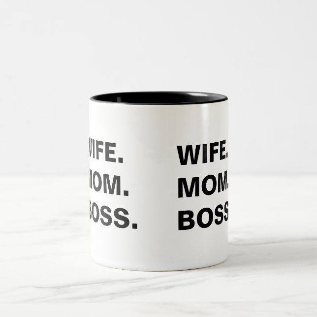 Femme Maman et patron Mug (Centre)
