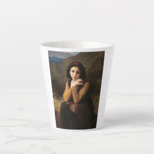 Femme Mignonne of Young Woman by Bouguereau  Latte Mug