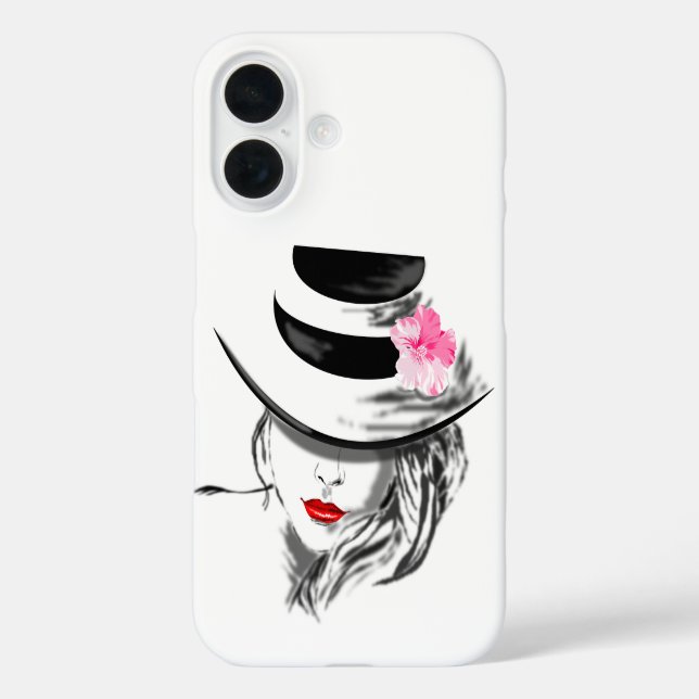 Femme moderne avec coque iphone Casquette (Verso)