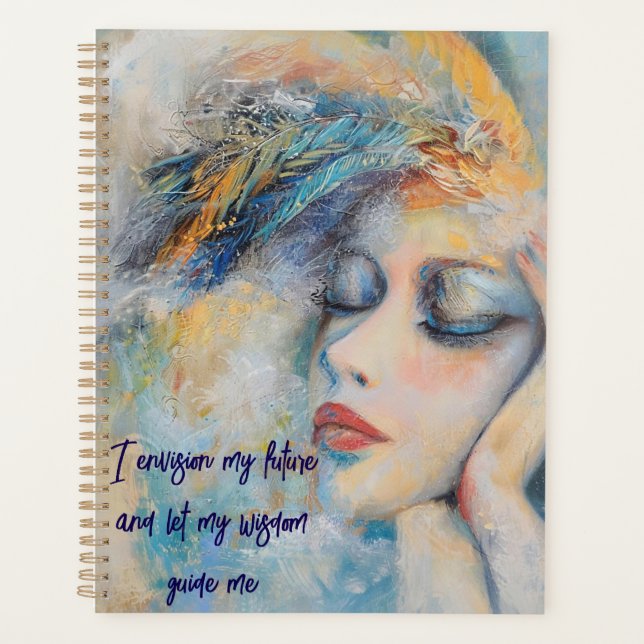 Femme Mystique Avec Plumes Planificateur (Devant)