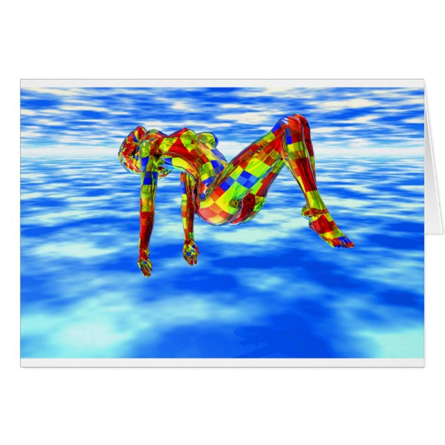 Femme mystique bleue (Devant horizontal)