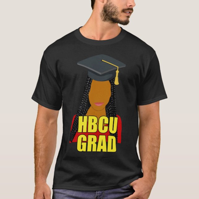 Femme noire HBCU avec tresses Sweat - shirt à capu (Devant)