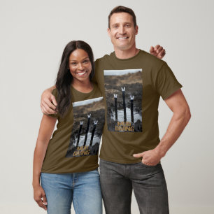 Femme plongée dans la boue T-shirt marron