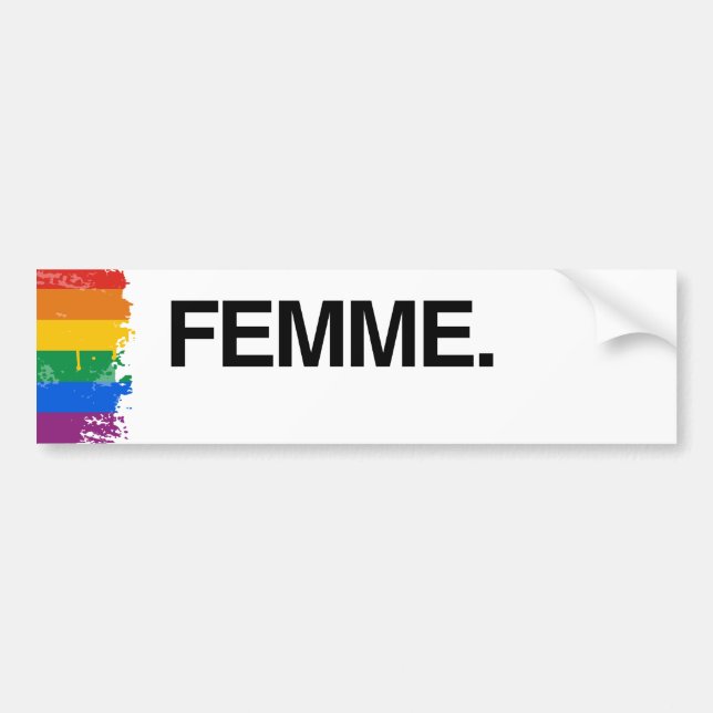 FEMME - .png Bumper Sticker (Front)
