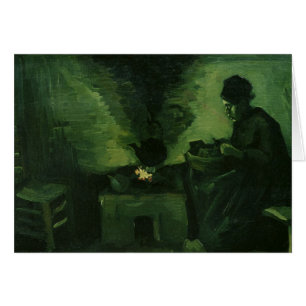 Femme rurale de Vincent van Gogh par le foyer
