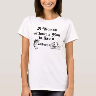 Femme sans T-shirt de citation d'homme