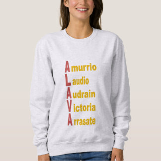 femme sweatshirt cendre TOURISME PAYS BASQUE