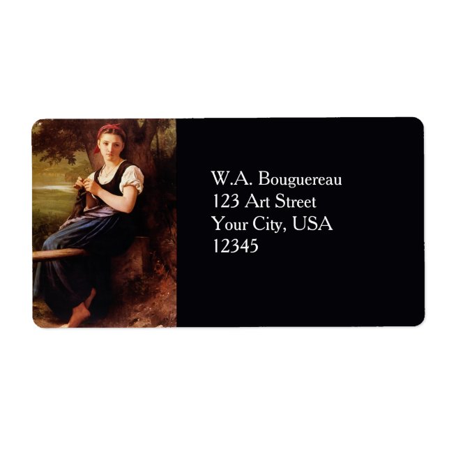 Femme tricot par William-Adolphe Bouguereau (Devant)