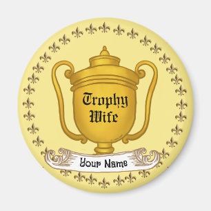 Femme Trophée  aimant 