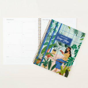 Femme tropicale en serre