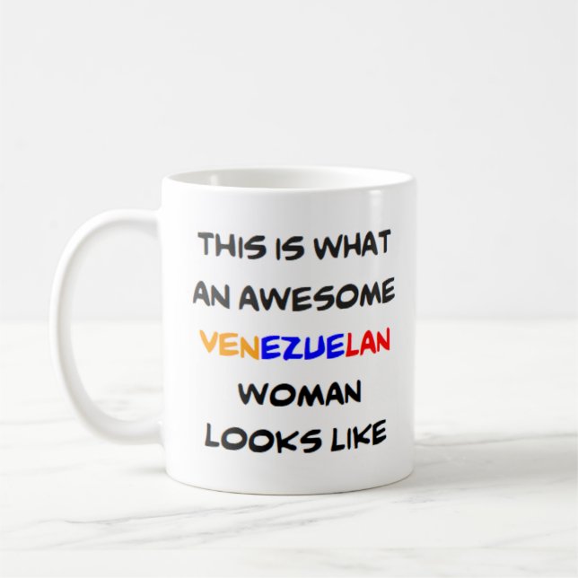 femme vénézuélienne, énorme Mug (Gauche)
