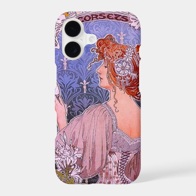 Femme vintage Art nouveau de style Alphonse Mucha (Verso)