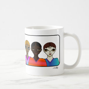 Femmes alignées. Mug