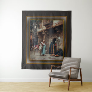 Femmes Arabes Devant Une Porte Tapestry