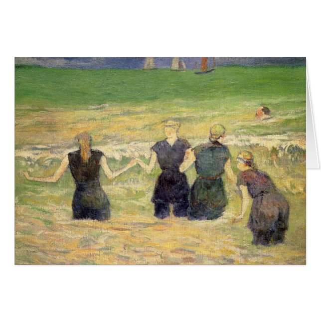 Femmes baignant Dieppe par Paul Gauguin (Devant horizontal)