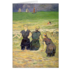 Femmes baignant Dieppe par Paul Gauguin