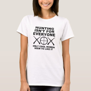 Femmes Cool Aiment La Chasse Tshirt Drôle De Chass