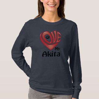 Femmes de Long-douille de T-shirt : Aimez mon