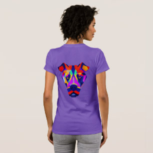 femmes de T-shirt slim violet au dos de Alexander'