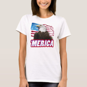 'Femmes du T-shirt de Merica