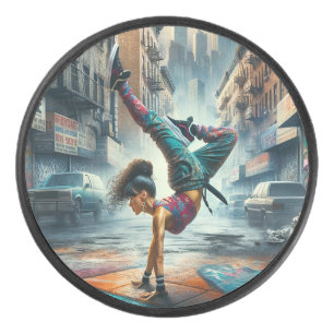 Femmes en action de Breakdancer Silhouette de New