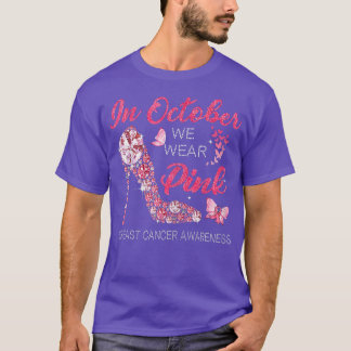 Femmes En Octobre Nous Portons Le Ruban Rose Haut 