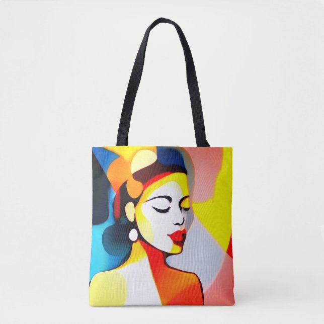 Femmes histoire mois mignonne fille Canva sac four (Devant)