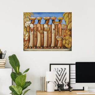 Femmes Indigènes Mexicaines Art Déco Tons Terreux